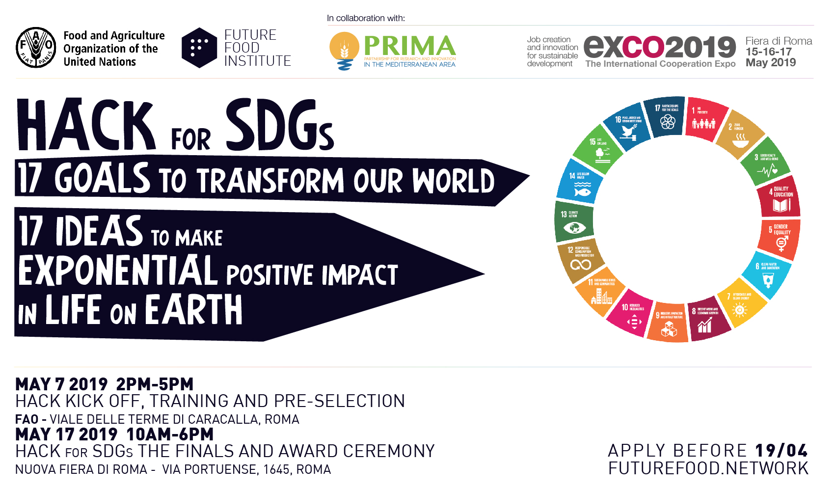 Hack for SDGs – The first ever FAO&FFI Hackathon for Sustainable Development Goals
